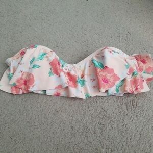 Xhilaration Strapless Floral Bikini Top